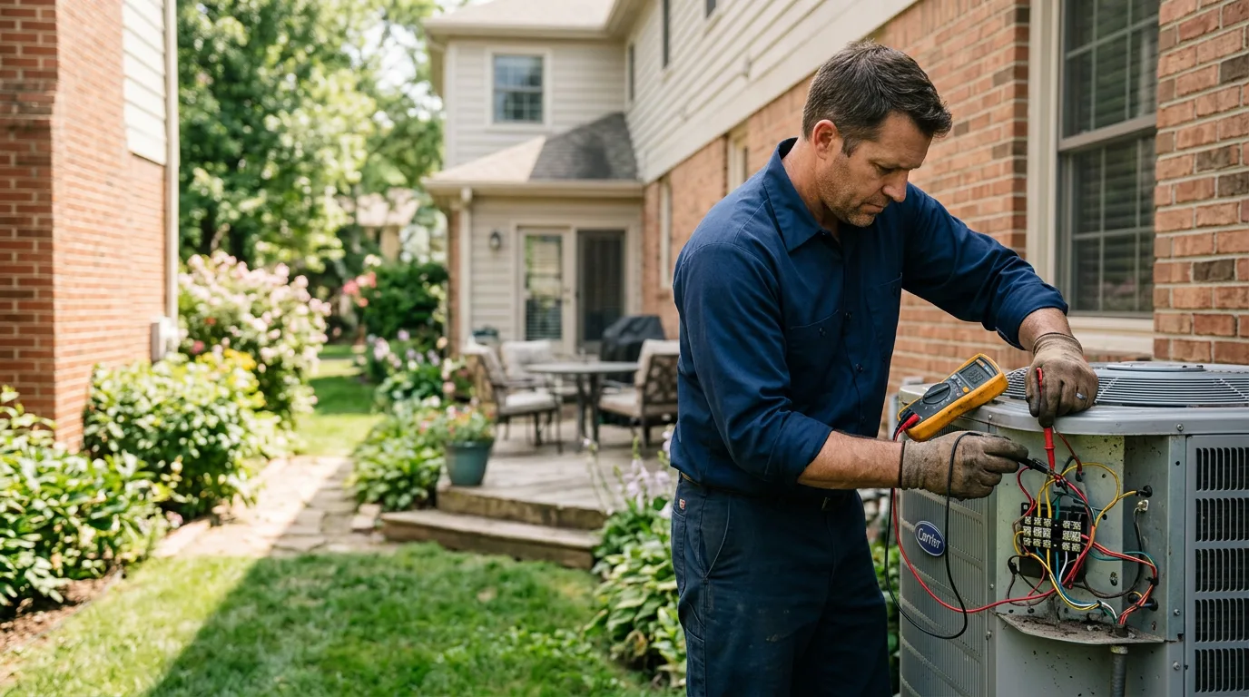 HVAC technician working near Rising City, NE